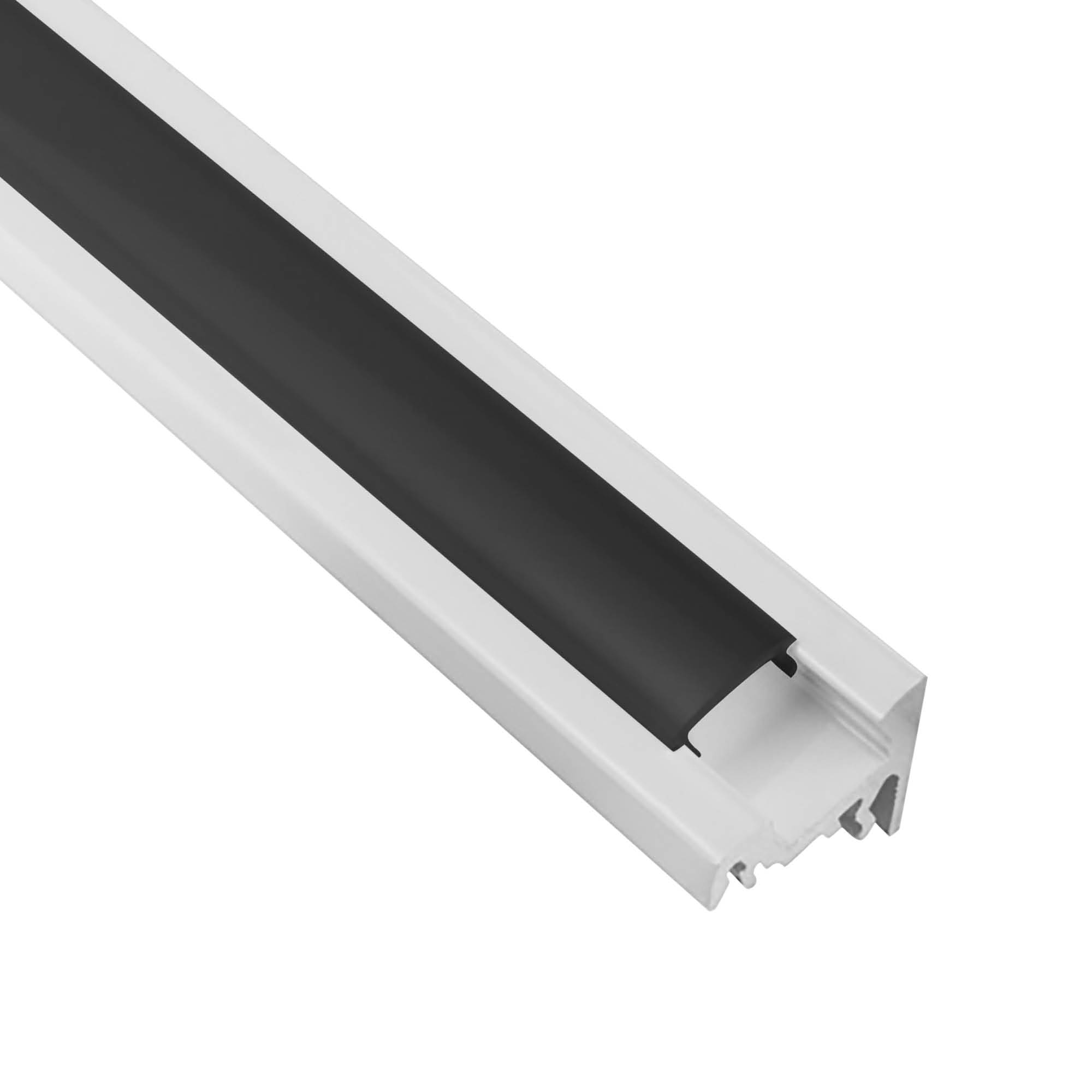 A20 LED Aluprofil Weiss Eckprofil 30° 2m schwarz