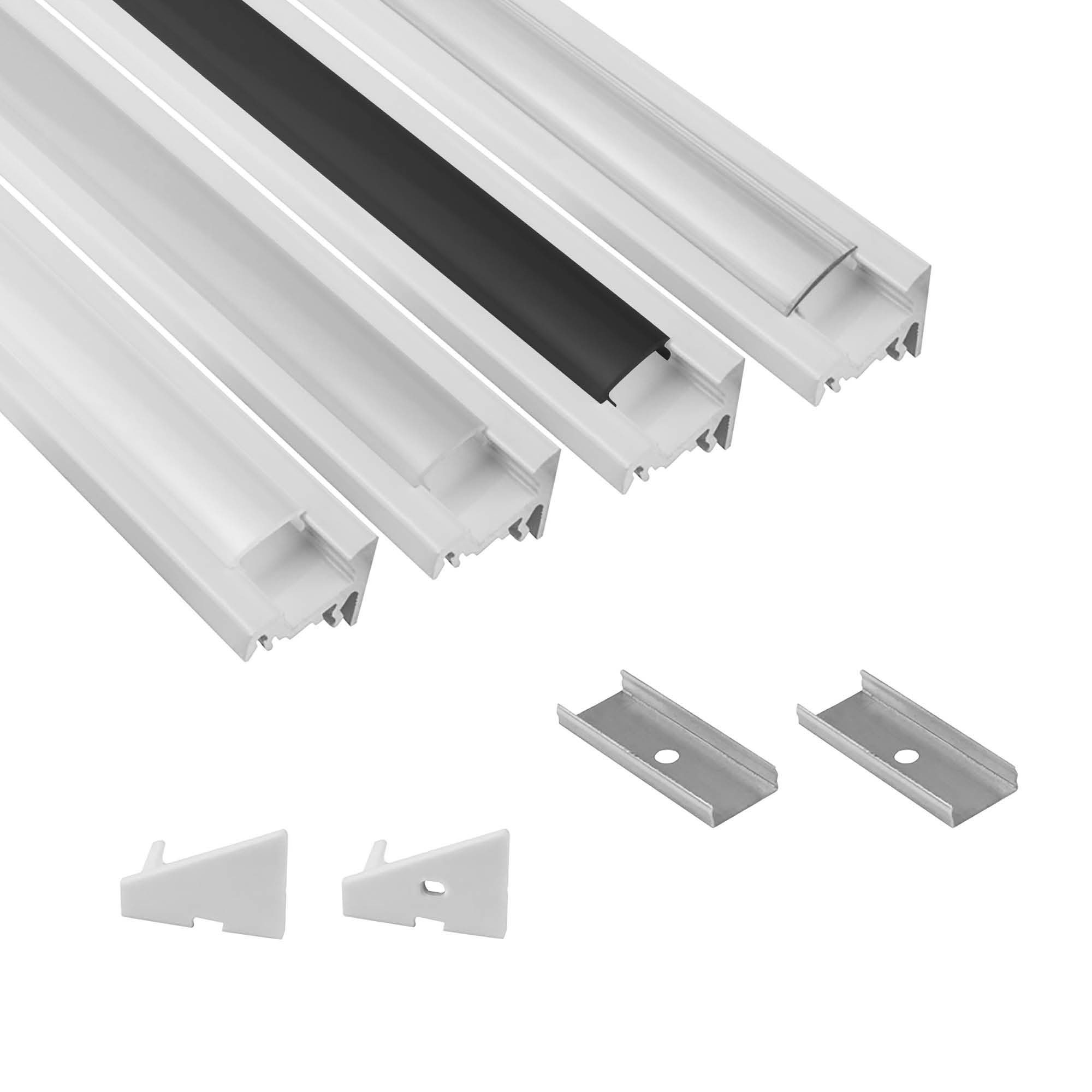 A20 LED Aluprofil Weiss Eckprofil 30° A20 LED Aluprofil Weiss Eckprofil 30°