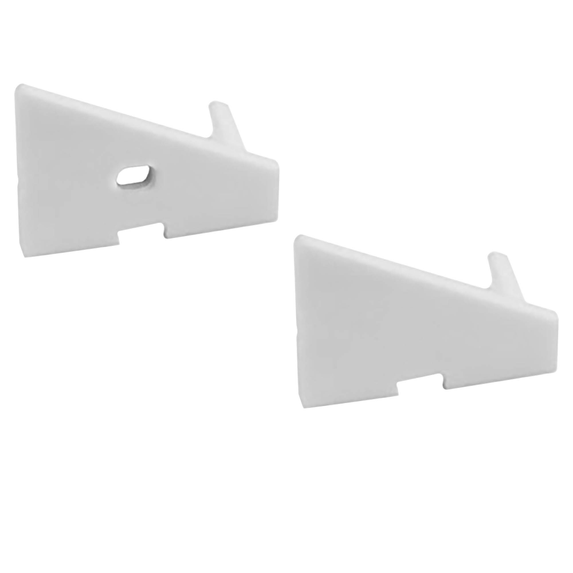 A20 LED Aluprofil Weiss Eckprofil 30° 2x Endkappen