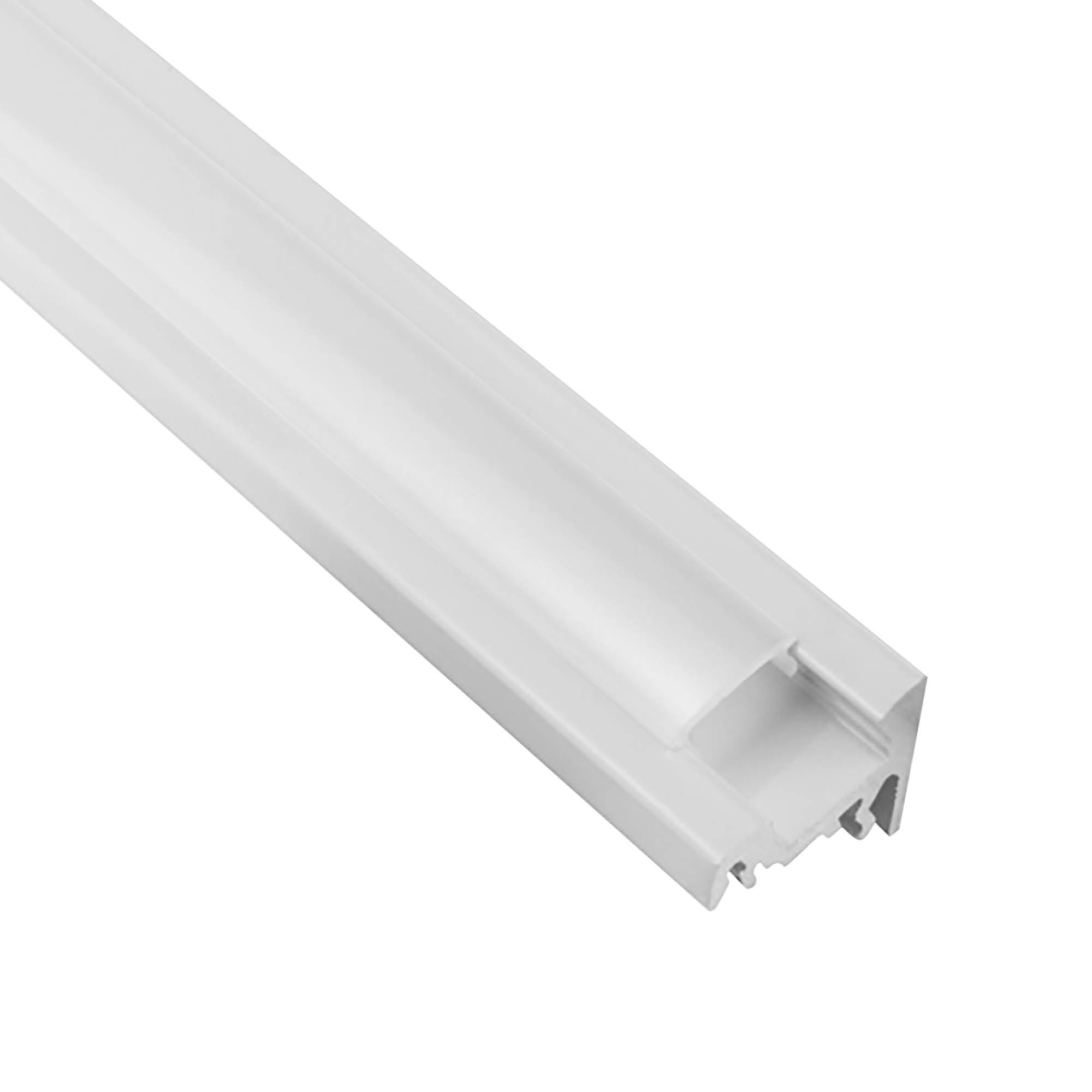 A20 LED Aluprofil Weiss Eckprofil 30° 2m milky