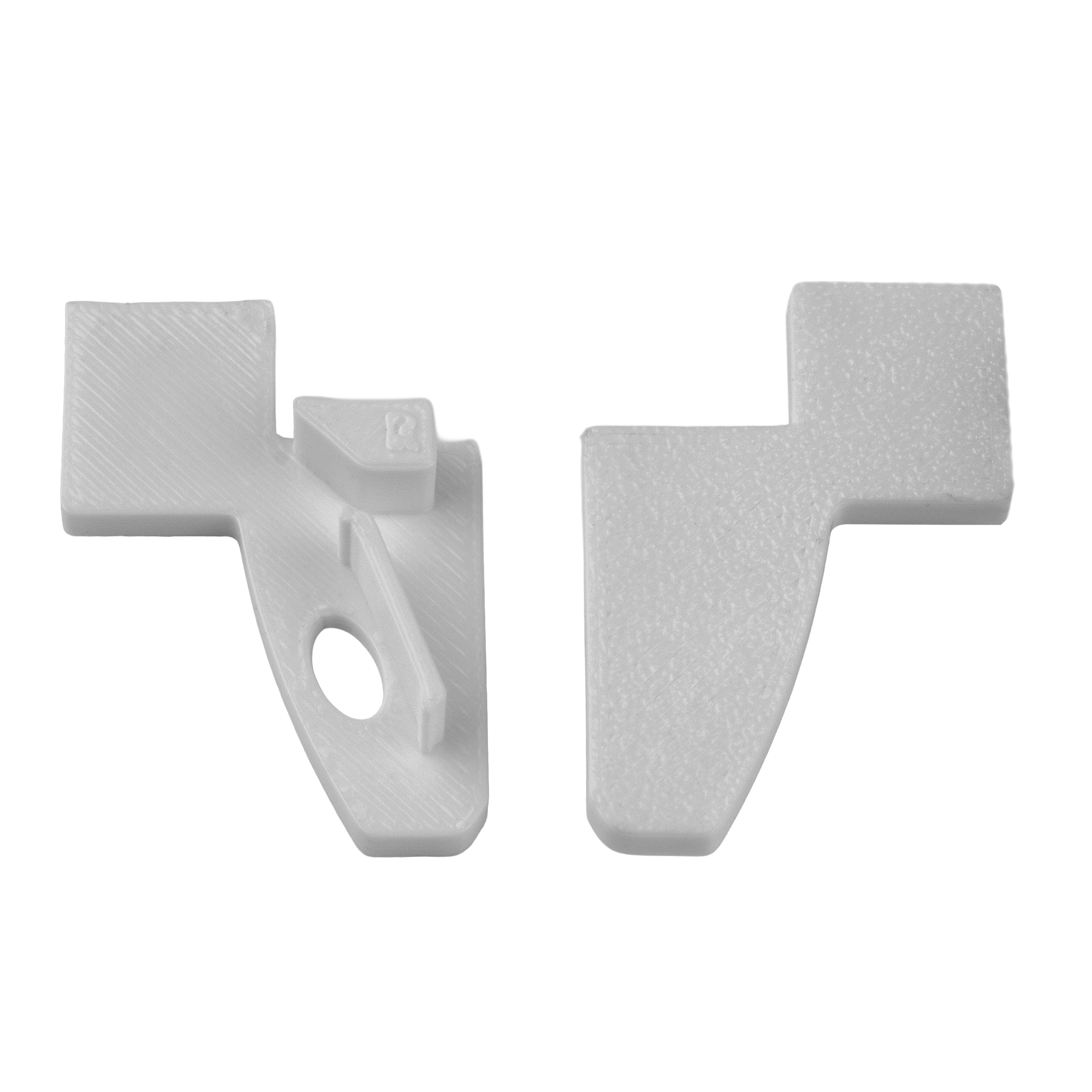 T-40 20° LED Alu Fliesenprofil Treppenprofil Stufen 10mm weiss