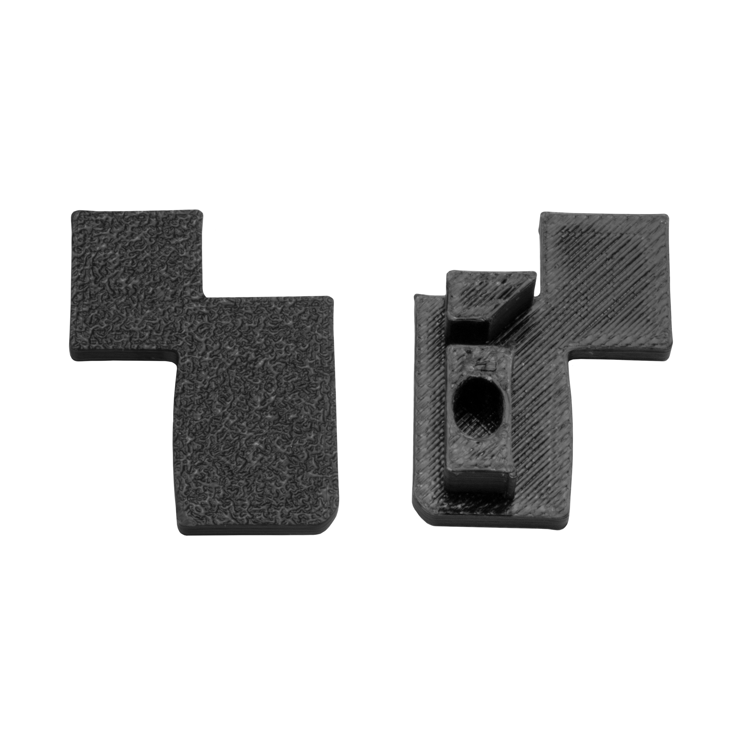 T-40 LED Alu Fliesenprofil Treppenprofil 10mm schwarz Endkappe links 1 Stück