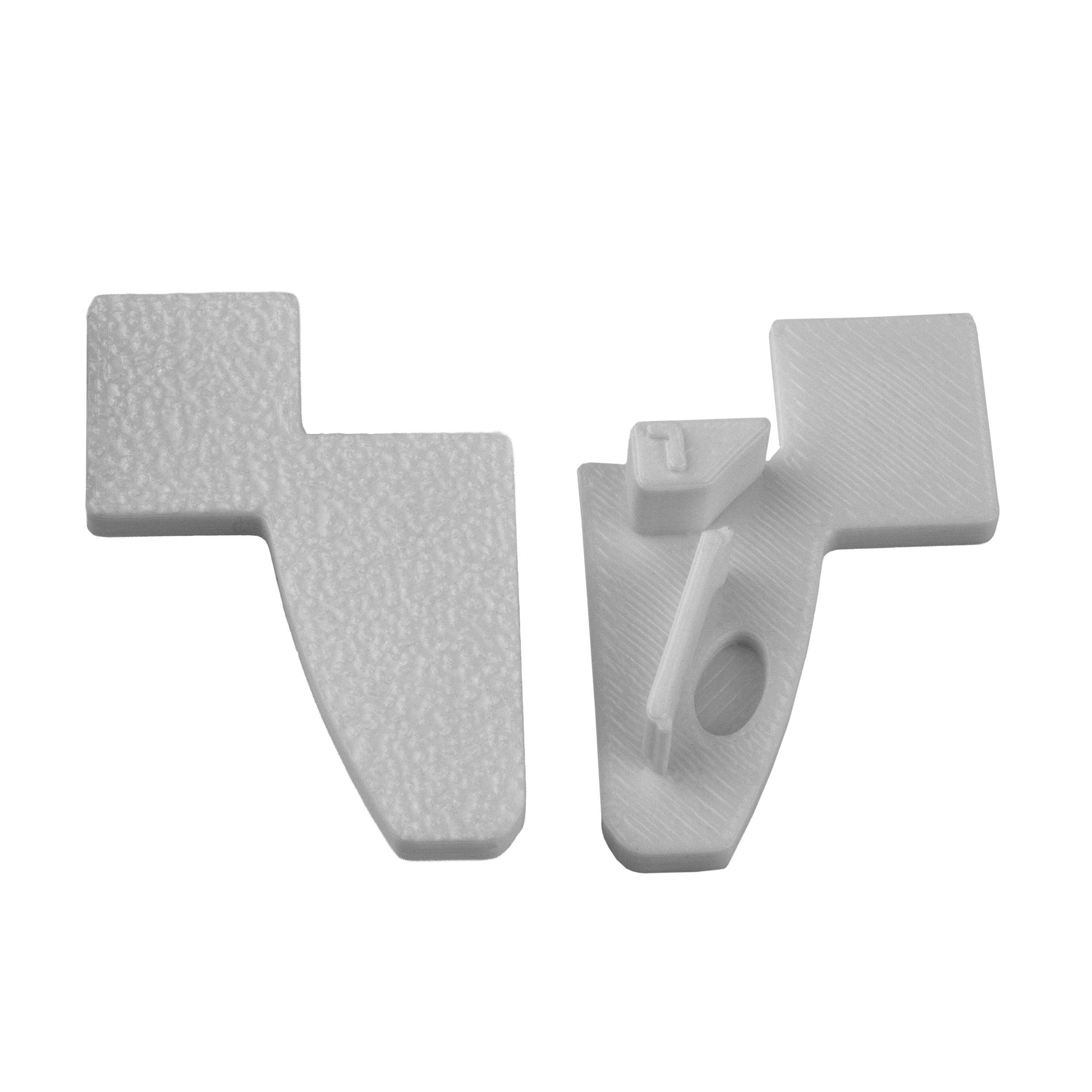 T-40 20° LED Alu Fliesenprofil Treppenprofil Stufen 10mm weiss