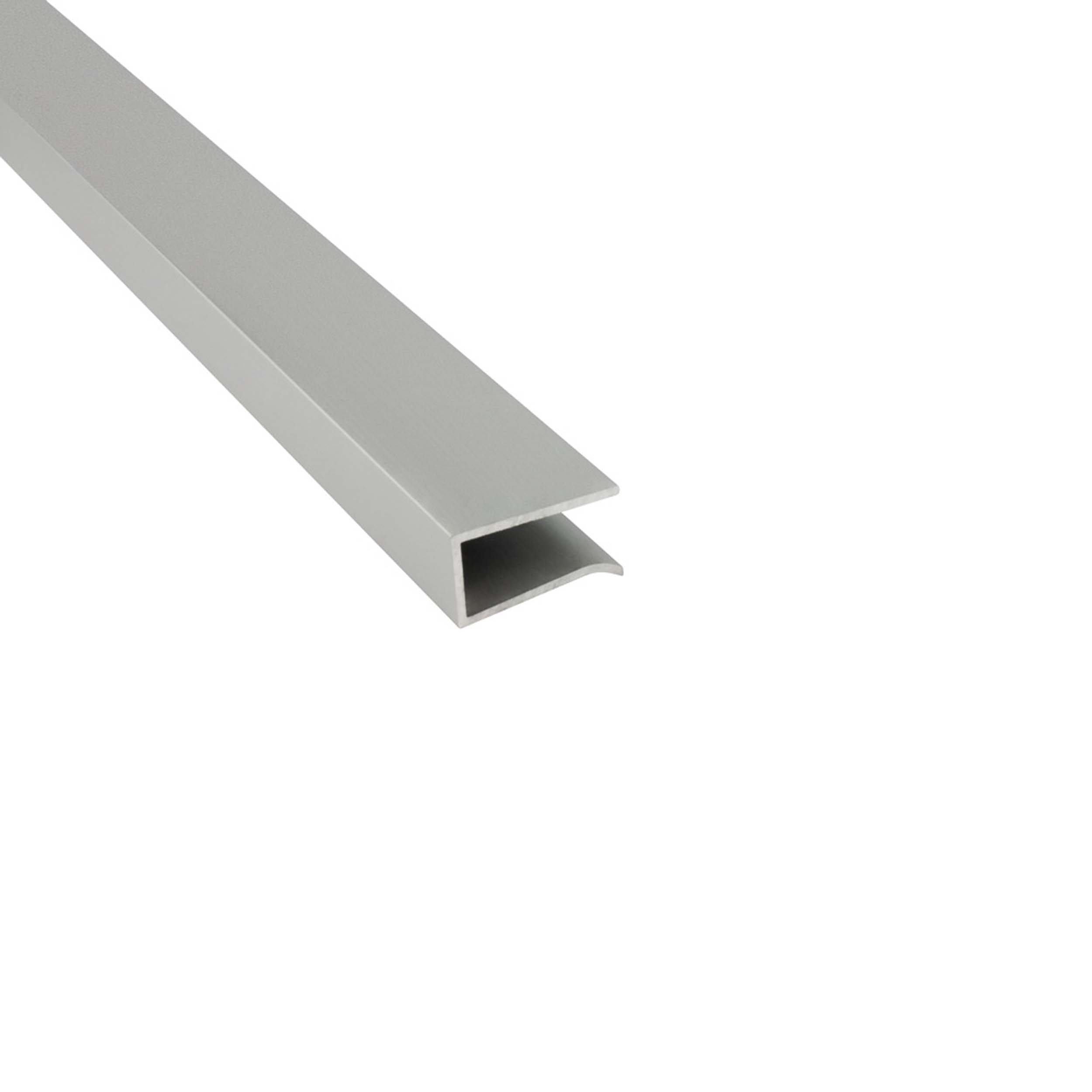 G03 LED Glaskantenprofil Kühlprofil Silber 2m