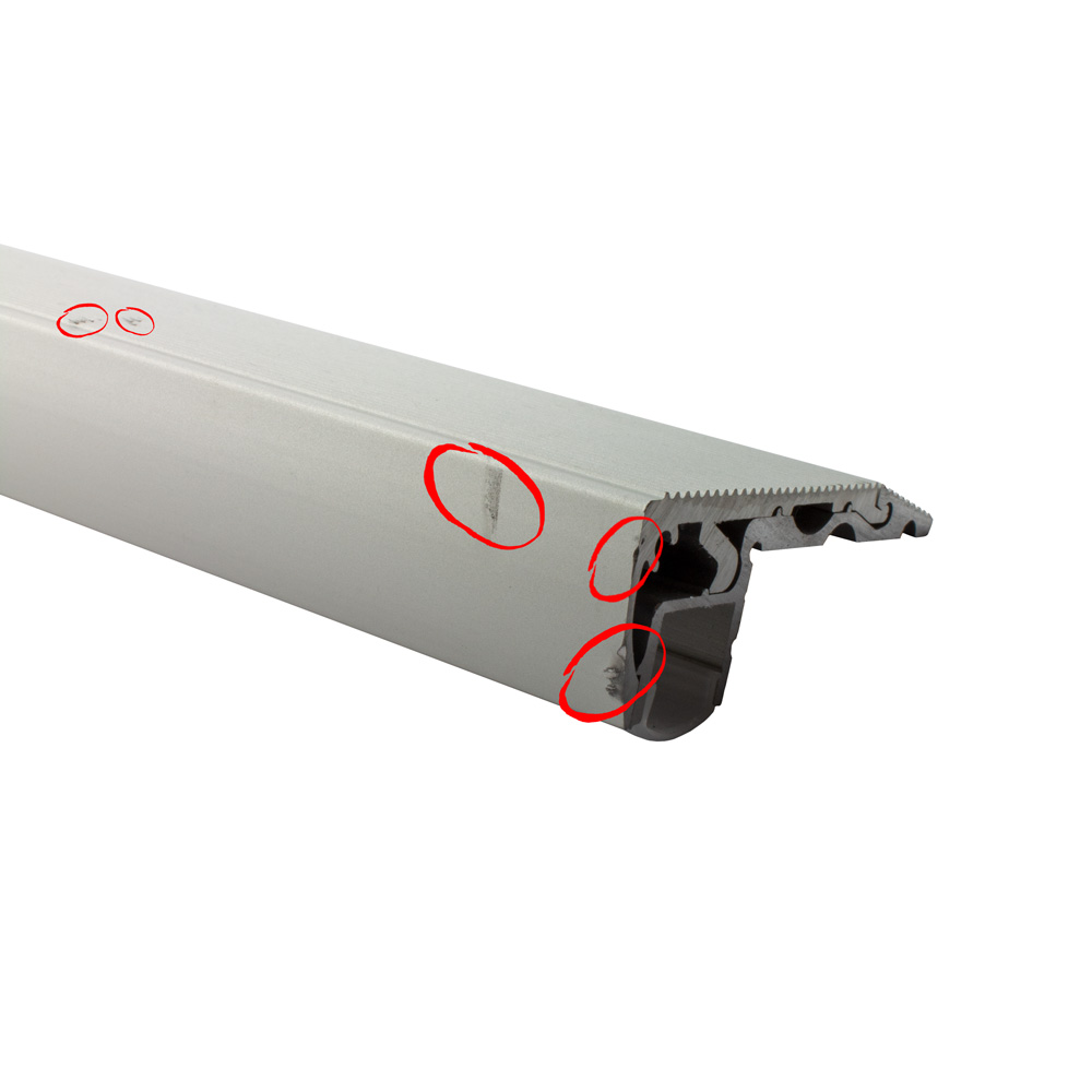 B-Ware S01 LED Aluprofil Treppenprofil 1m silber klar B-Ware S01 LED Aluprofil Treppenprofil 1m silber klar