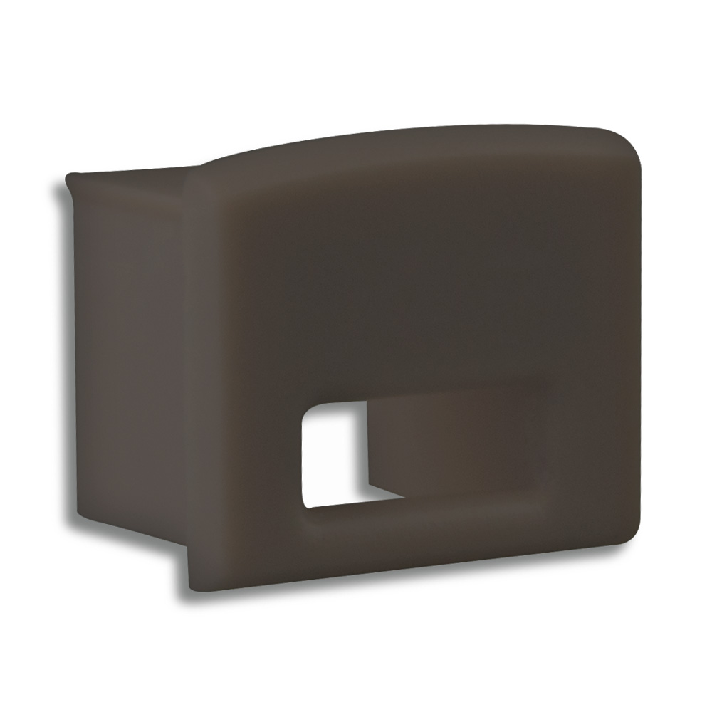GX-PL5 LED AUFBAU-Profil 200 cm, hoch, LED Stripes max. 12 mm, schwarz RAL 9005 2x Endkappen