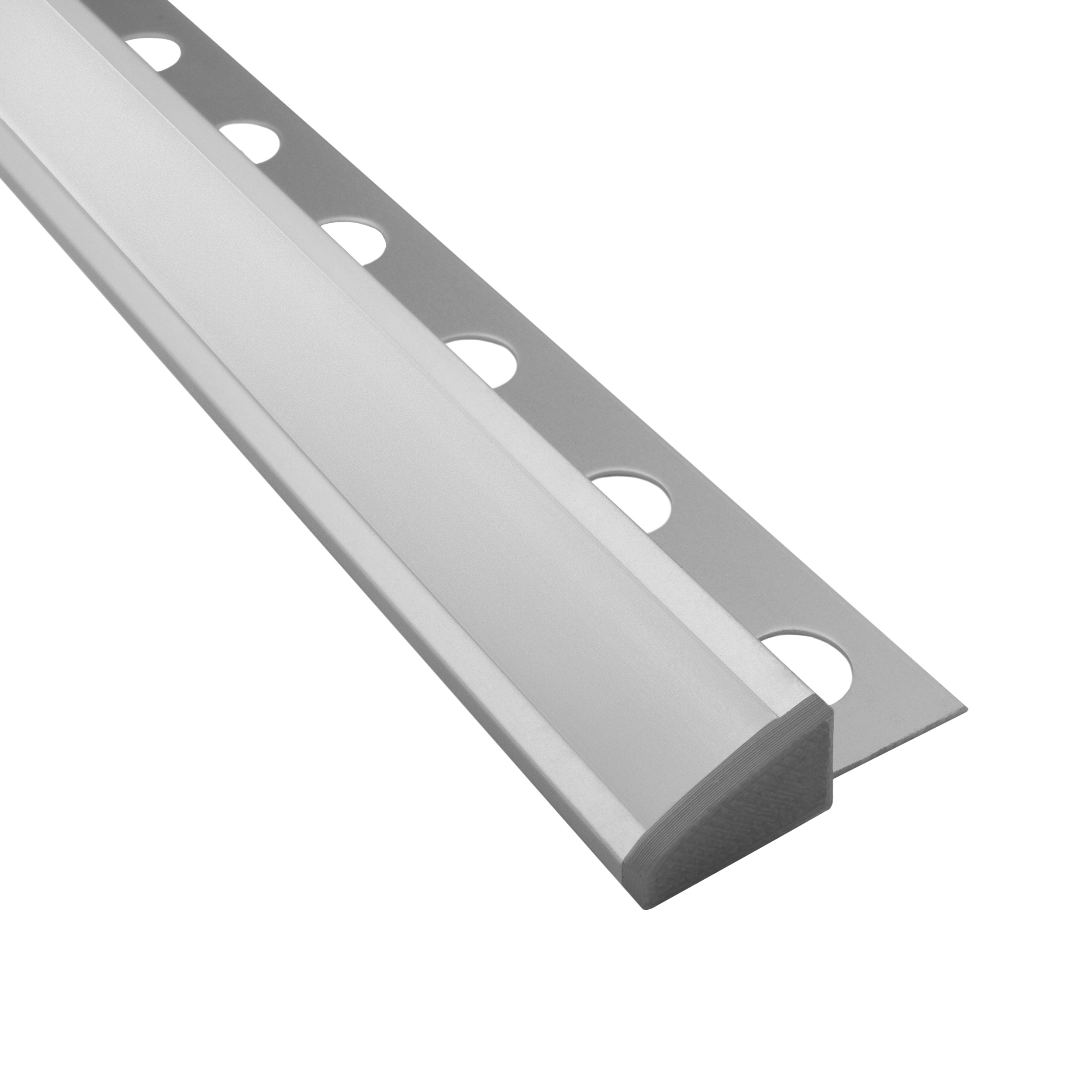 T77 LED Alu Fliesenprofil 12mm silber 30°