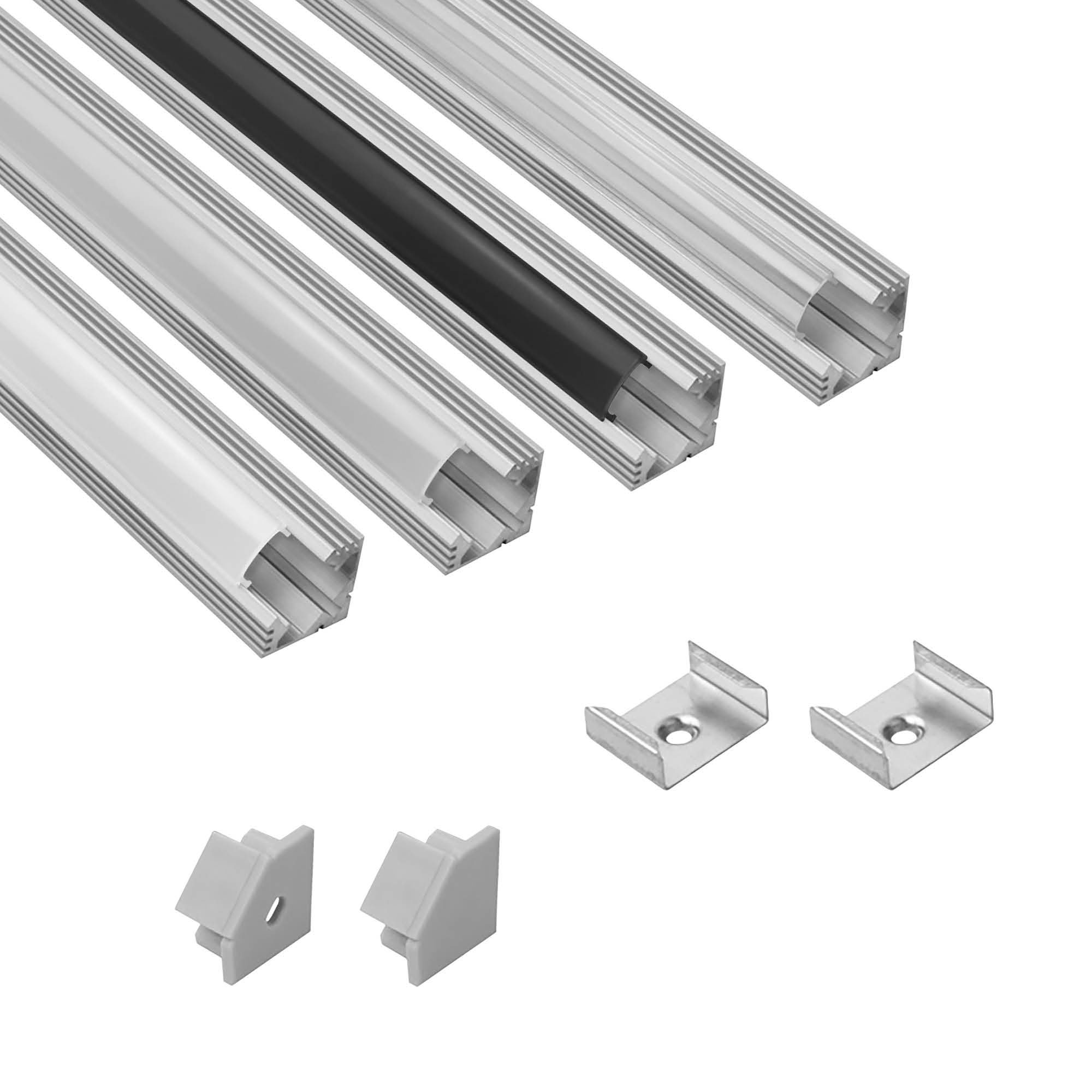 A19 LED Aluprofil Silber Eckprofil 90° A19 LED Aluprofil Silber Eckprofil 90°