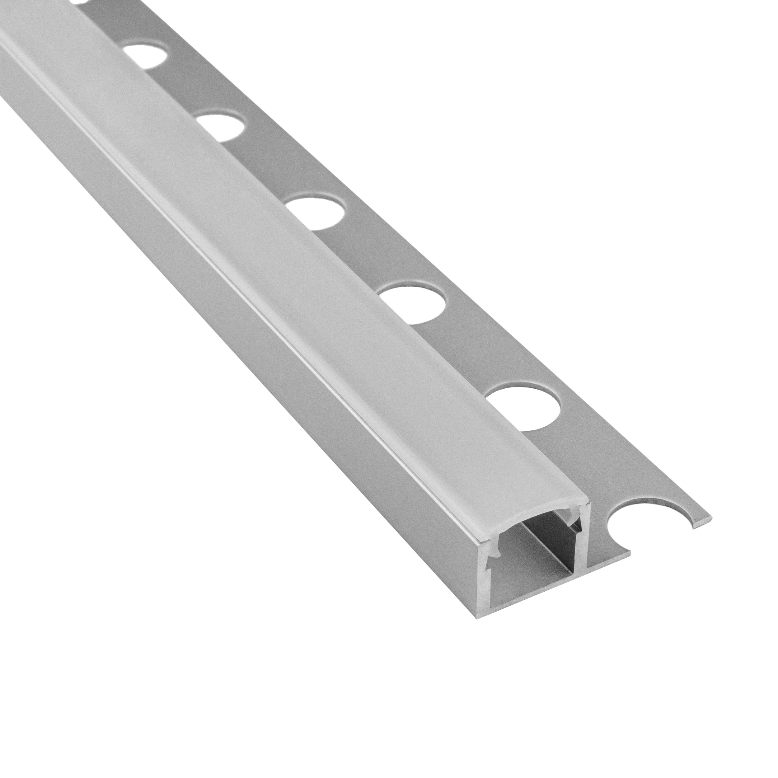 T77 LED Alu Fliesenprofil 10mm silber 1m opal T77 LED Alu Fliesenprofil 12mm silber 1m opal