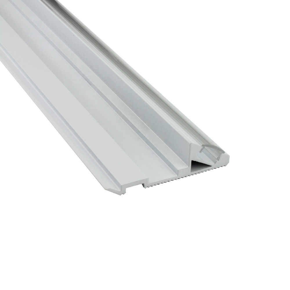 B-WARE - T-STA 30° LED Alu Treppenprofil Treppenwinkel Profil Stufen weiss B-WARE - T-STA 30° LED Alu Treppenprofil Treppenwinkel Profil Stufen weiss 2m opal