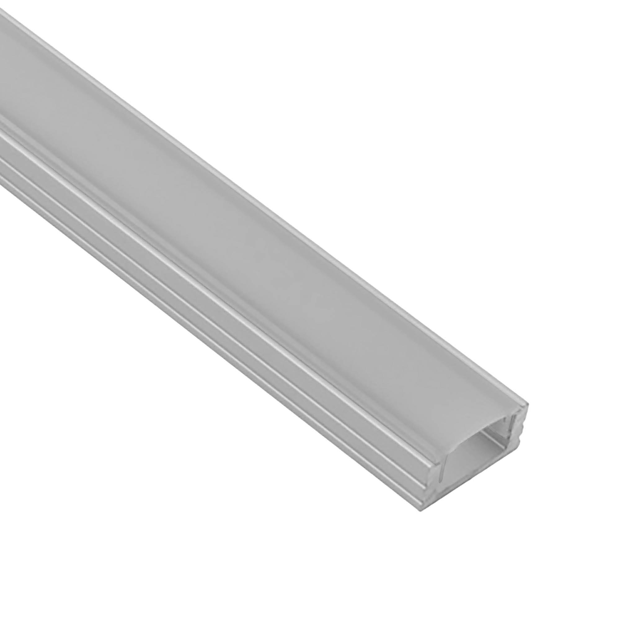 A17 LED Aluprofil Silber 1m Abdeckung opal A17 LED Aluprofil Silber 2m Abdeckung opal