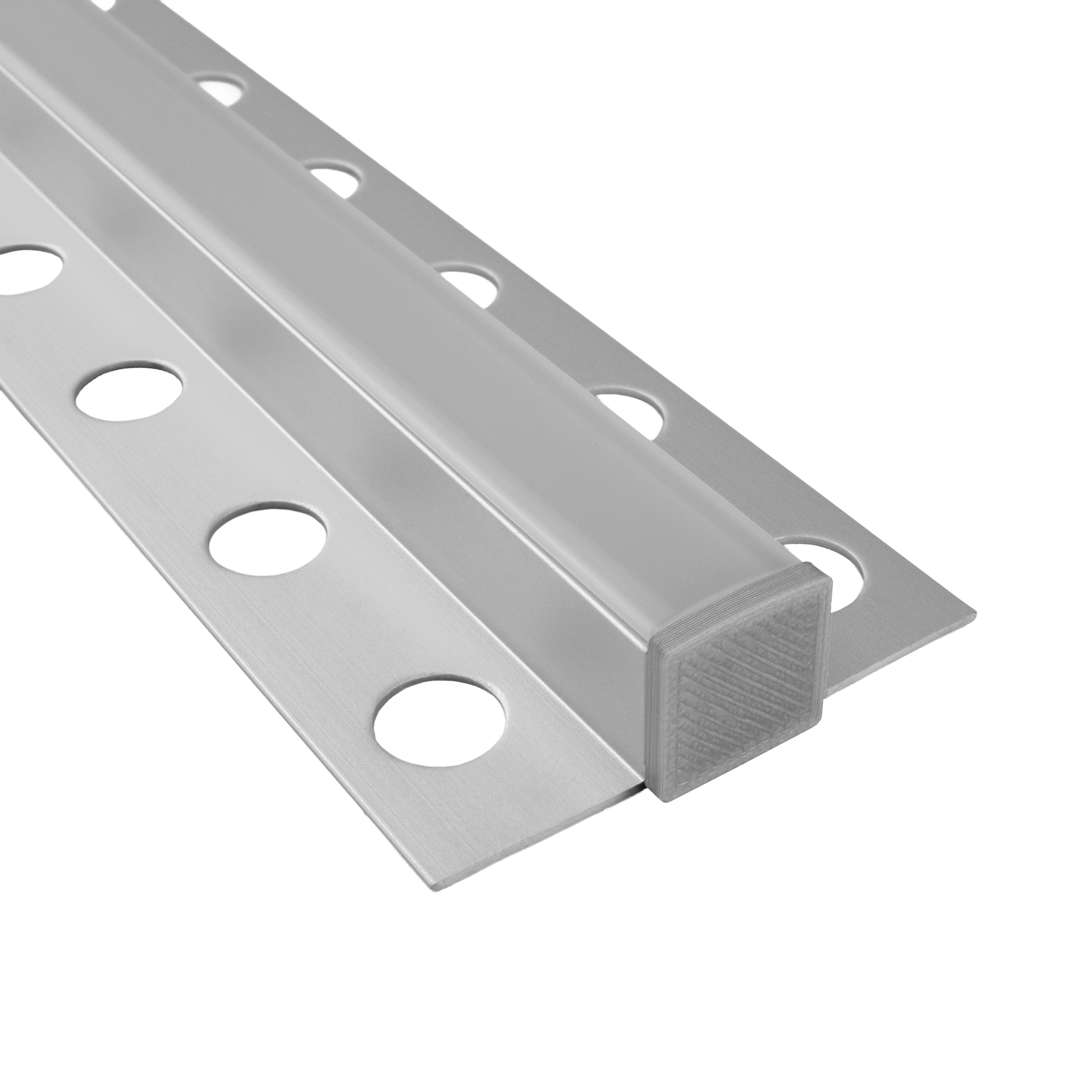 T77 LED Alu Fliesenprofil Bordüre 12mm silber