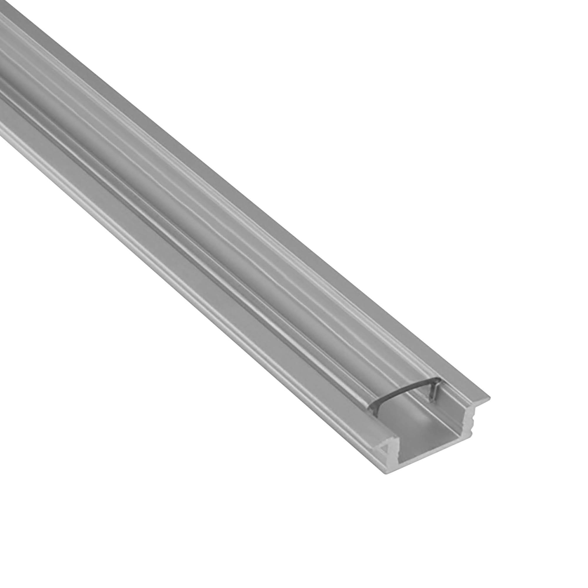 A25 LED Aluprofil Einbauprofil Silber 1m Abdeckung klar A25 LED Aluprofil Einbauprofil Silber 2m Abdeckung klar