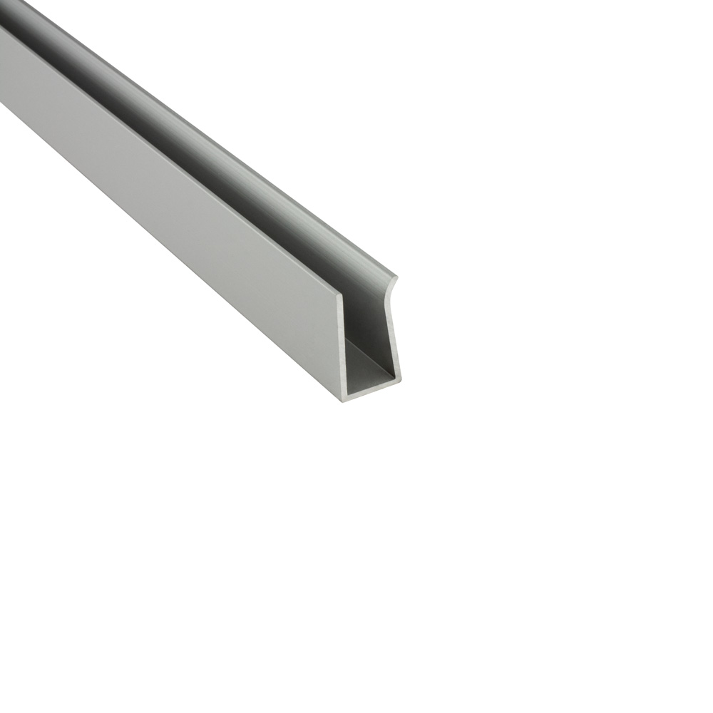 G03 LED Glaskantenprofil Kühlprofil Silber G03 LED Glaskantenprofil Kühlprofil Silber