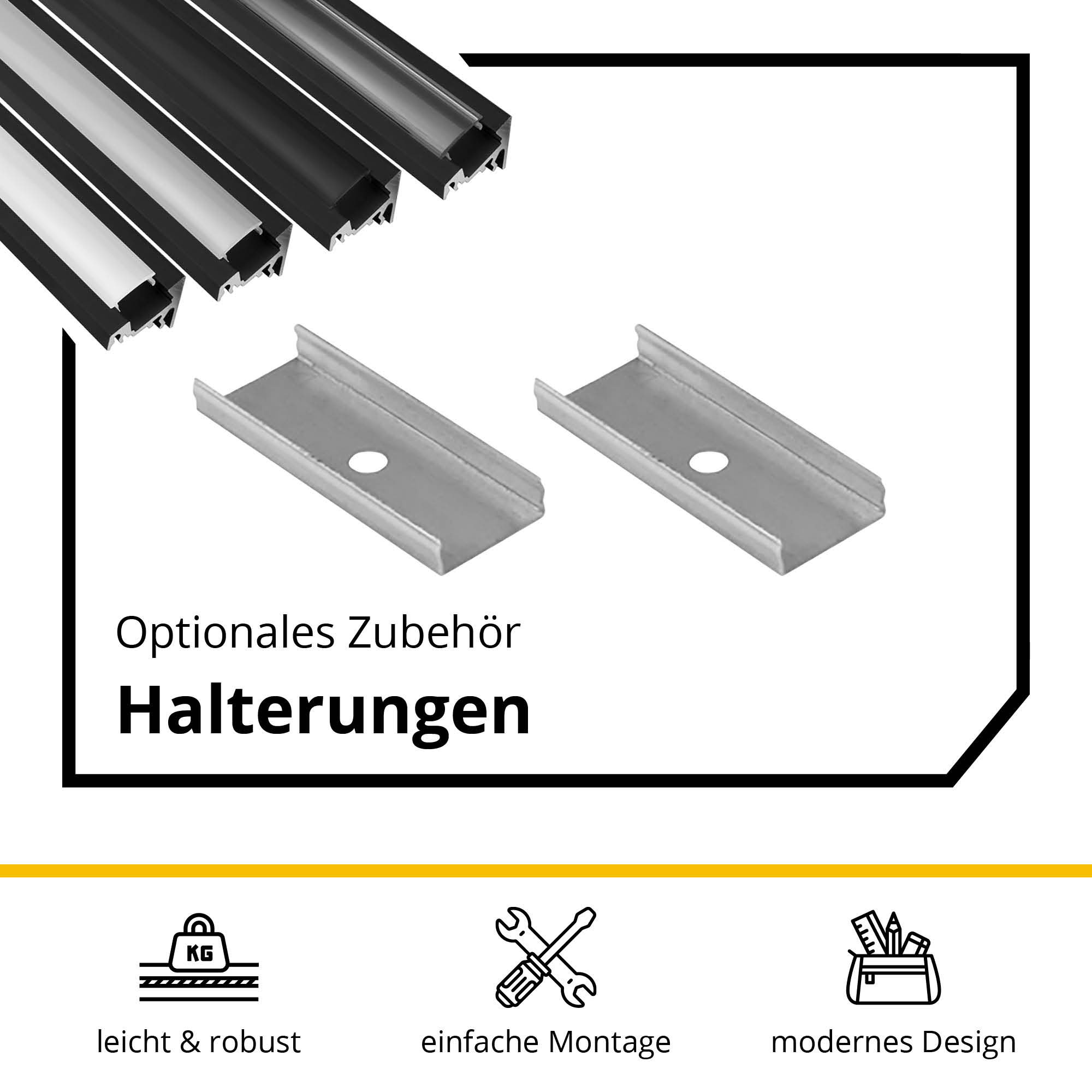 A20 LED Aluprofil Schwarz Eckprofil 30° A20 LED Aluprofil Schwarz Eckprofil 30° 2m milky