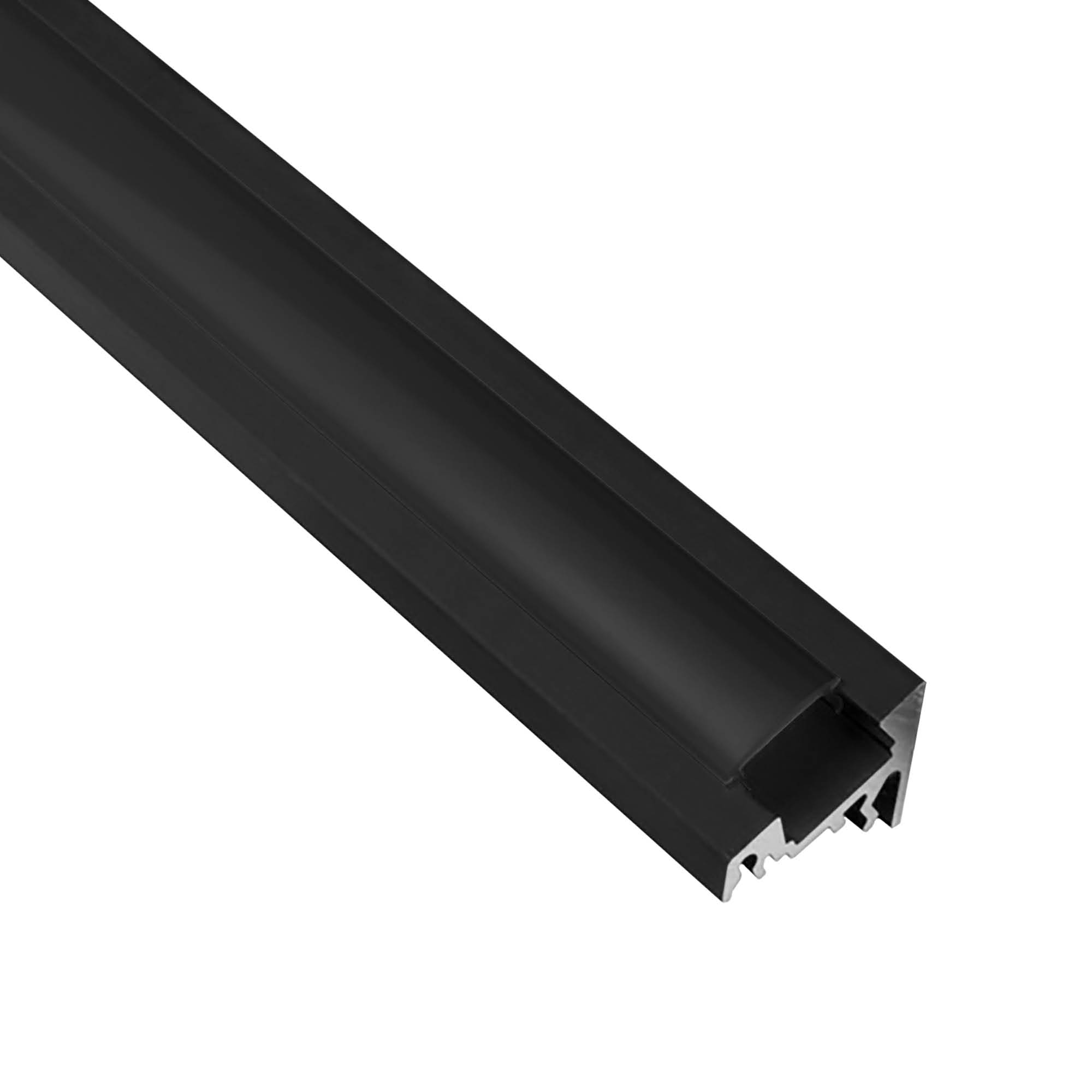A20 LED Aluprofil Schwarz Eckprofil 30° 2m schwarz