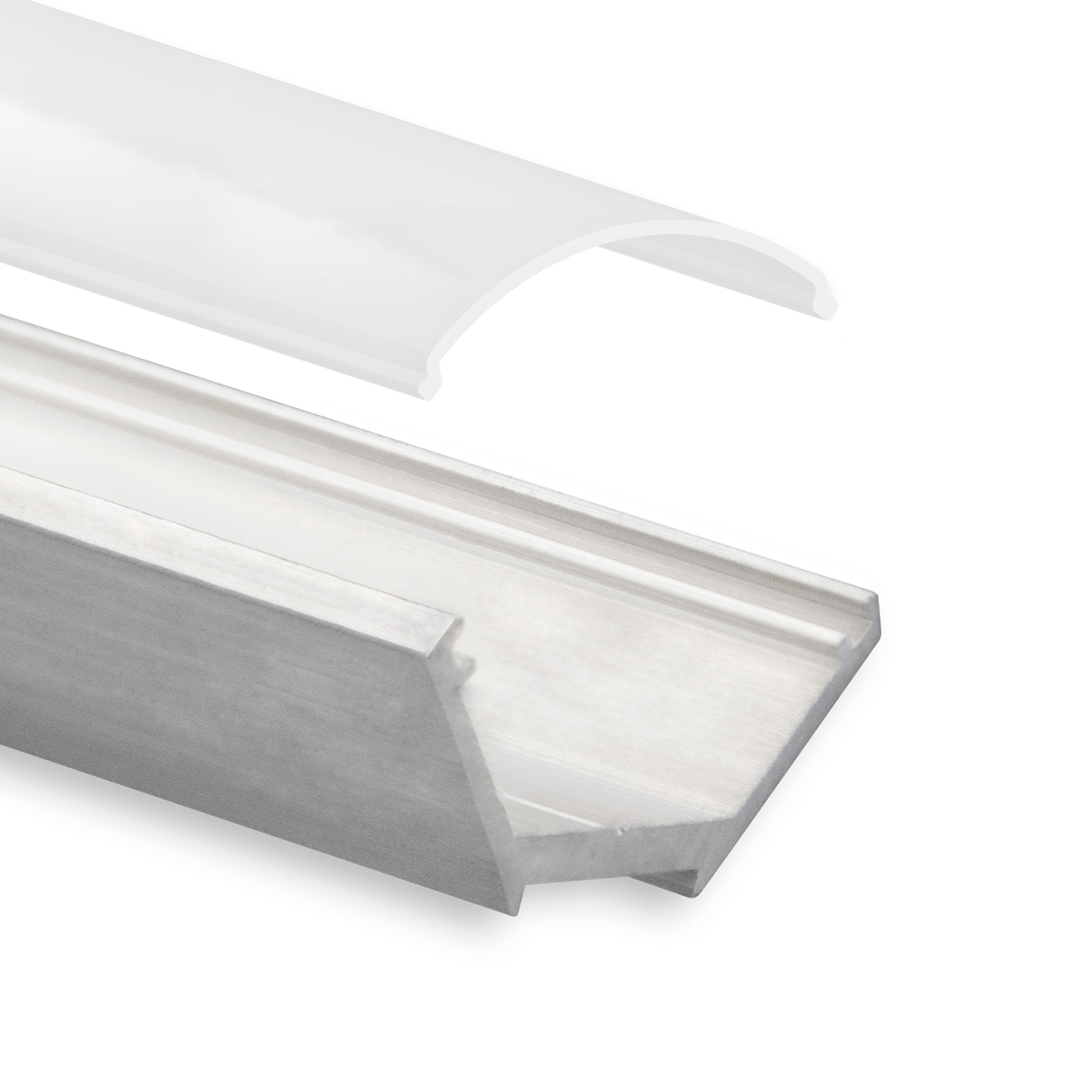 GX-NL10 LED ECK-Profil 200 cm eloxiert, silber 2m Abdeckung opal GX-NL10 LED ECK-Profil 200 cm eloxiert, silber 2m Abdeckung opal