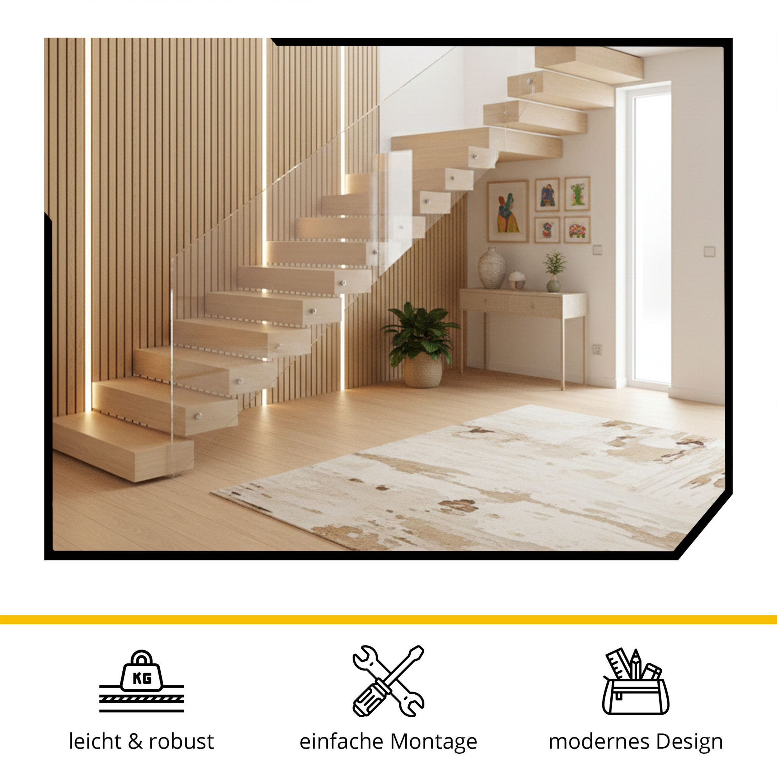 LED-Aluprofil für Akustikpaneele mit Abdeckung bündiger Einbau, opal/schwarz 2,7m Slim-Line LED-Aluprofil U-Profil 2,7m Schwarz Abdeckung Opal