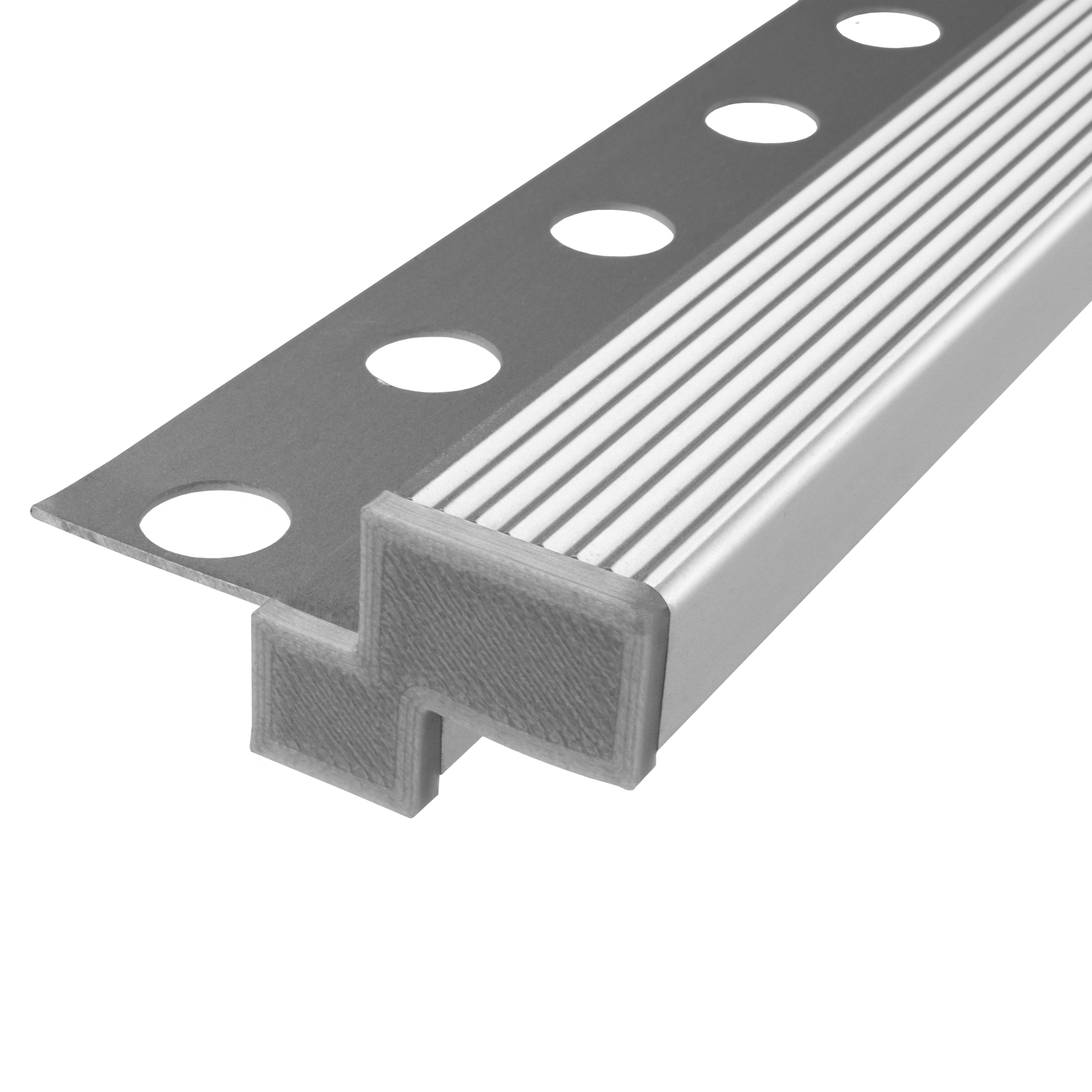 T-40 LED Alu Fliesenprofil Treppenprofil Stufen 10mm silber Endkappe links T-40 LED Alu Fliesenprofil Treppenprofil 10mm silber Endkappe links 1 Stück