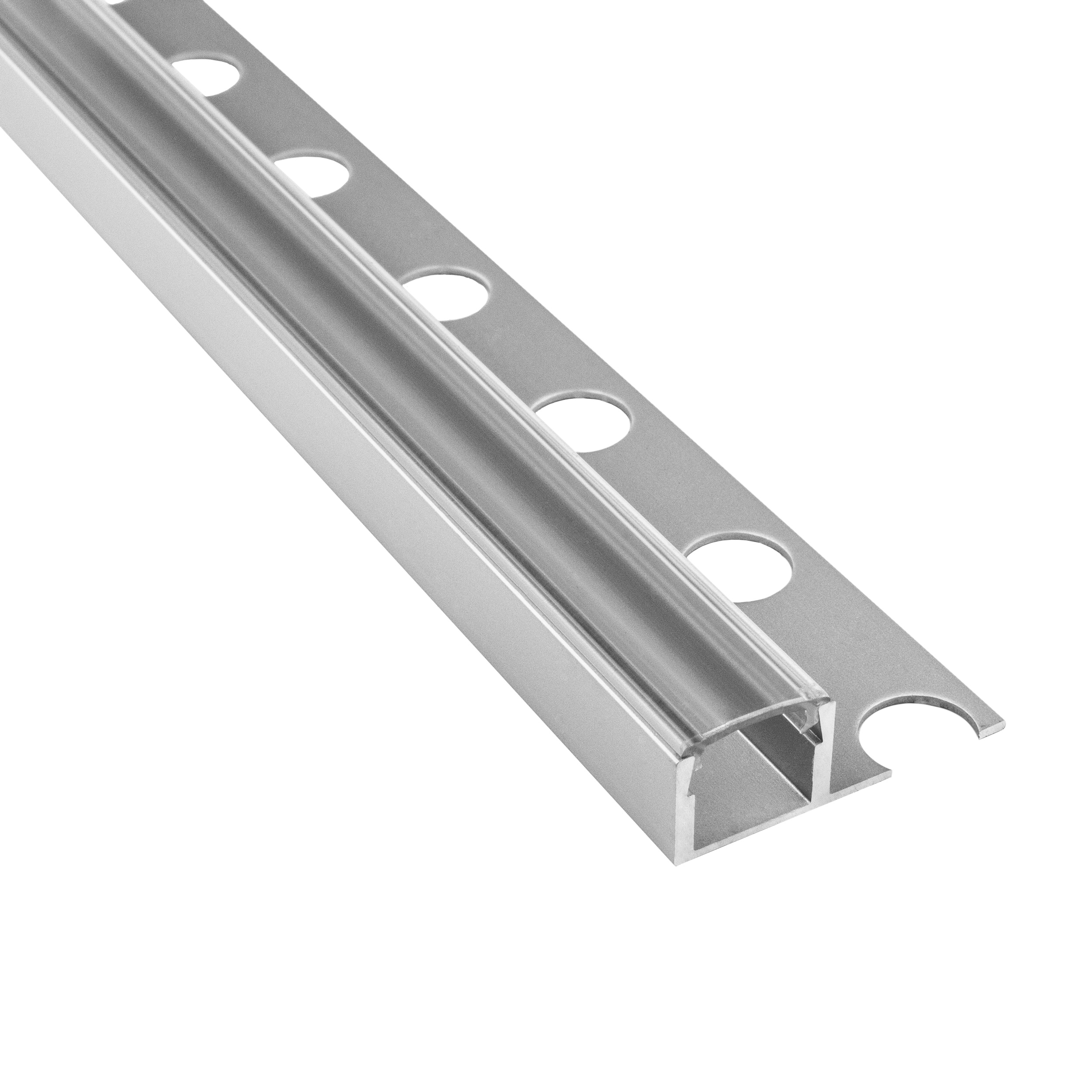 T77 LED Alu Fliesenprofil 10mm silber 1m klar T77 LED Alu Fliesenprofil 10mm silber 2m klar