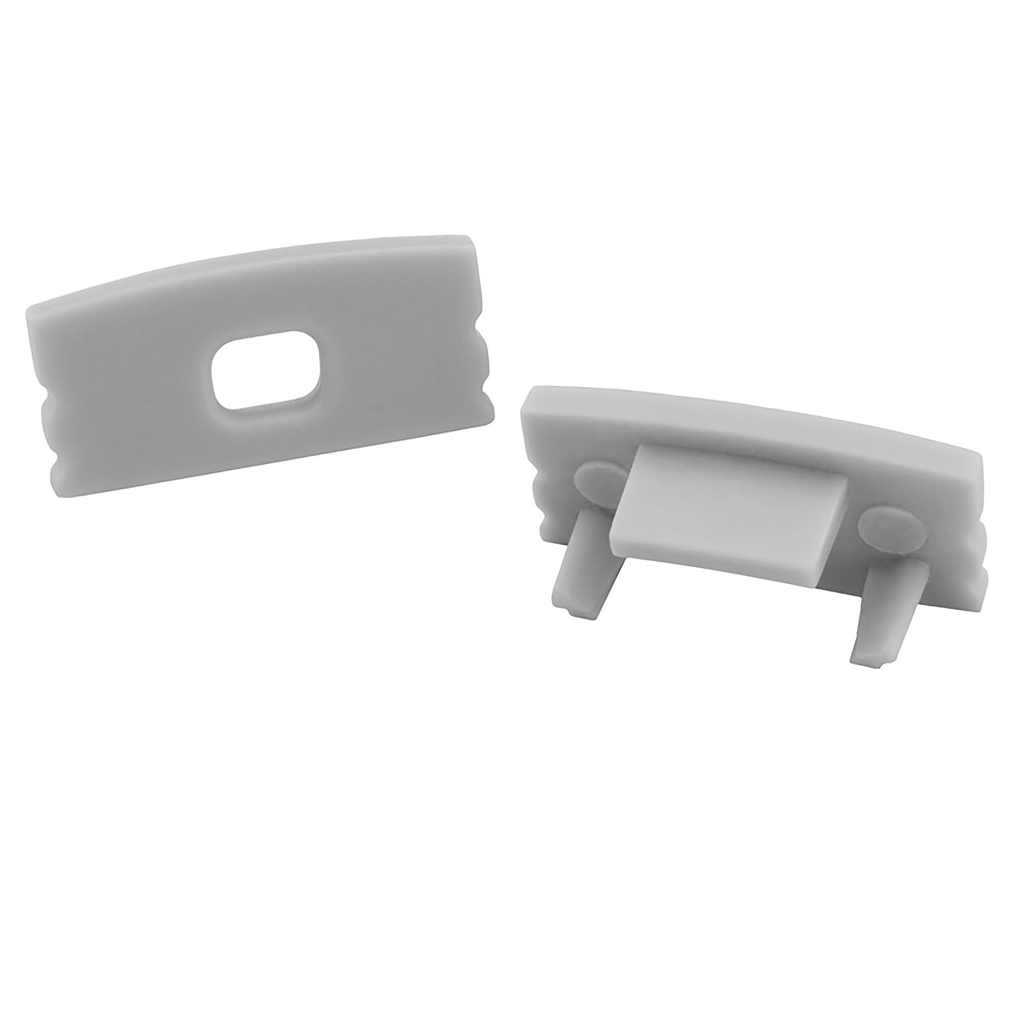 A17 LED Aluprofil Silber 2x Endkappen A17 LED Aluprofil Silber 2x Endkappen
