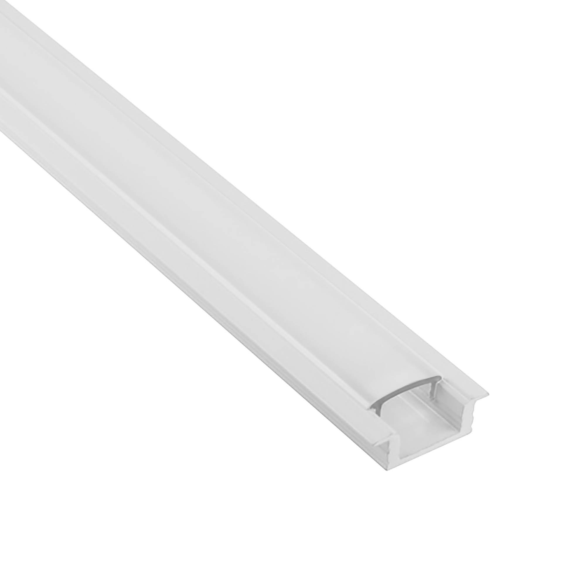 A25 LED Aluprofil Weiss 1m milky Einbauprofil A25 LED Aluprofil Weiss 2m milky Einbauprofil