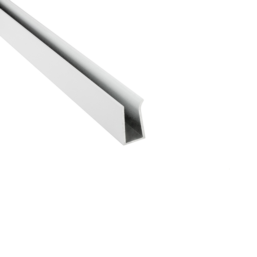 G03 LED Glaskantenprofil Kühlprofil Weiss 2m