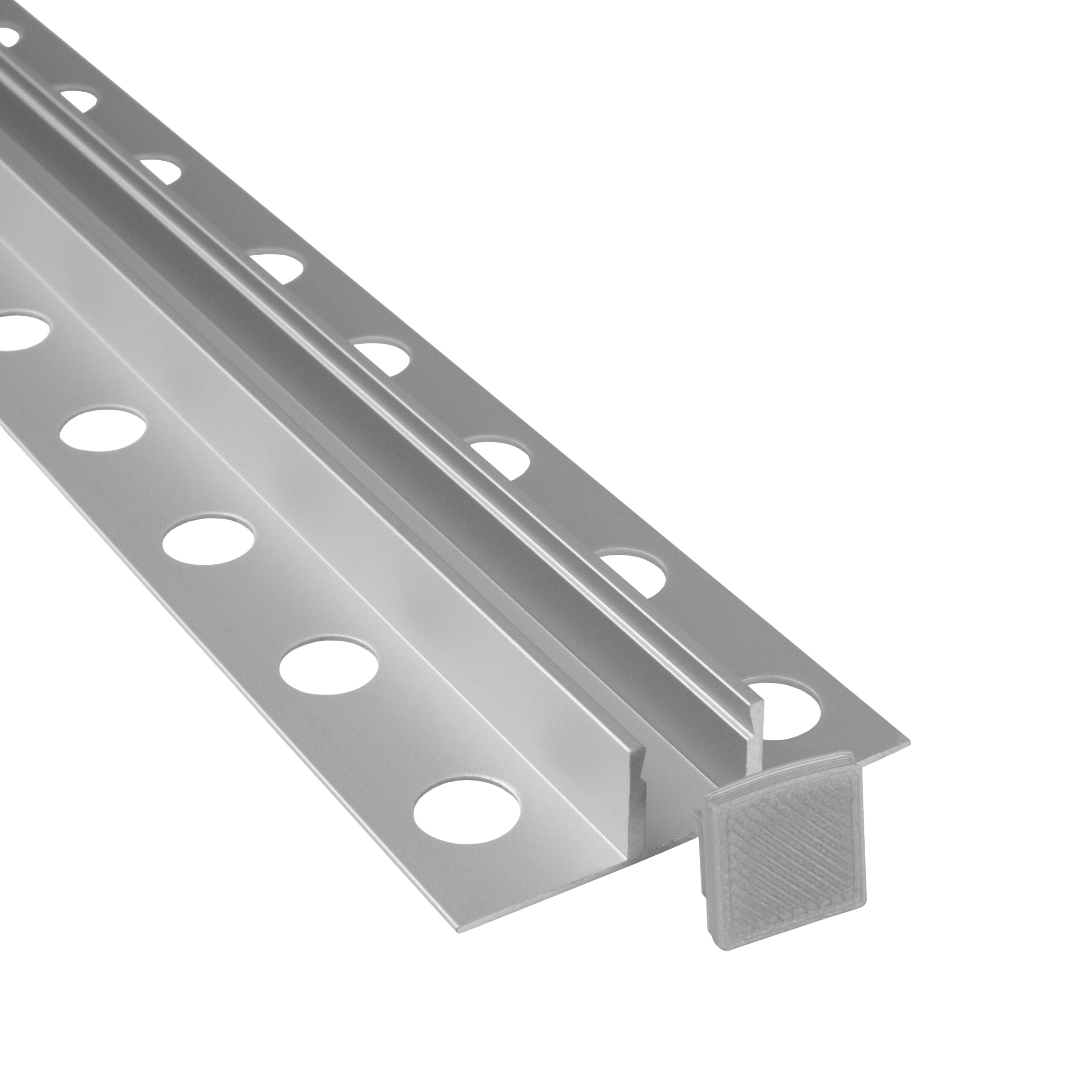 T77 LED Alu Fliesenprofil Bordüre 12mm silber