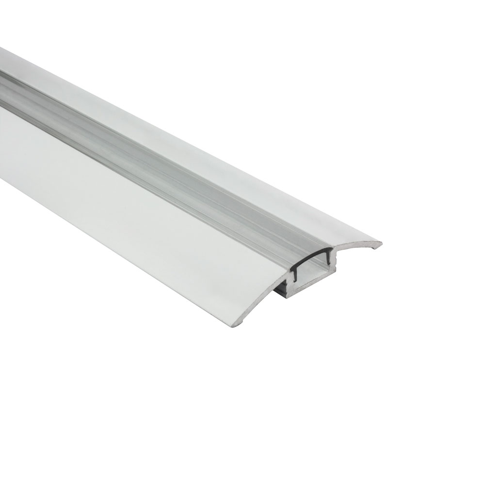 B-Ware - F01 LED Aluprofil Weiss Übergangsprofil 1m klar B-Ware - F01 LED Aluprofil Weiss Übergangsprofil 2m klar