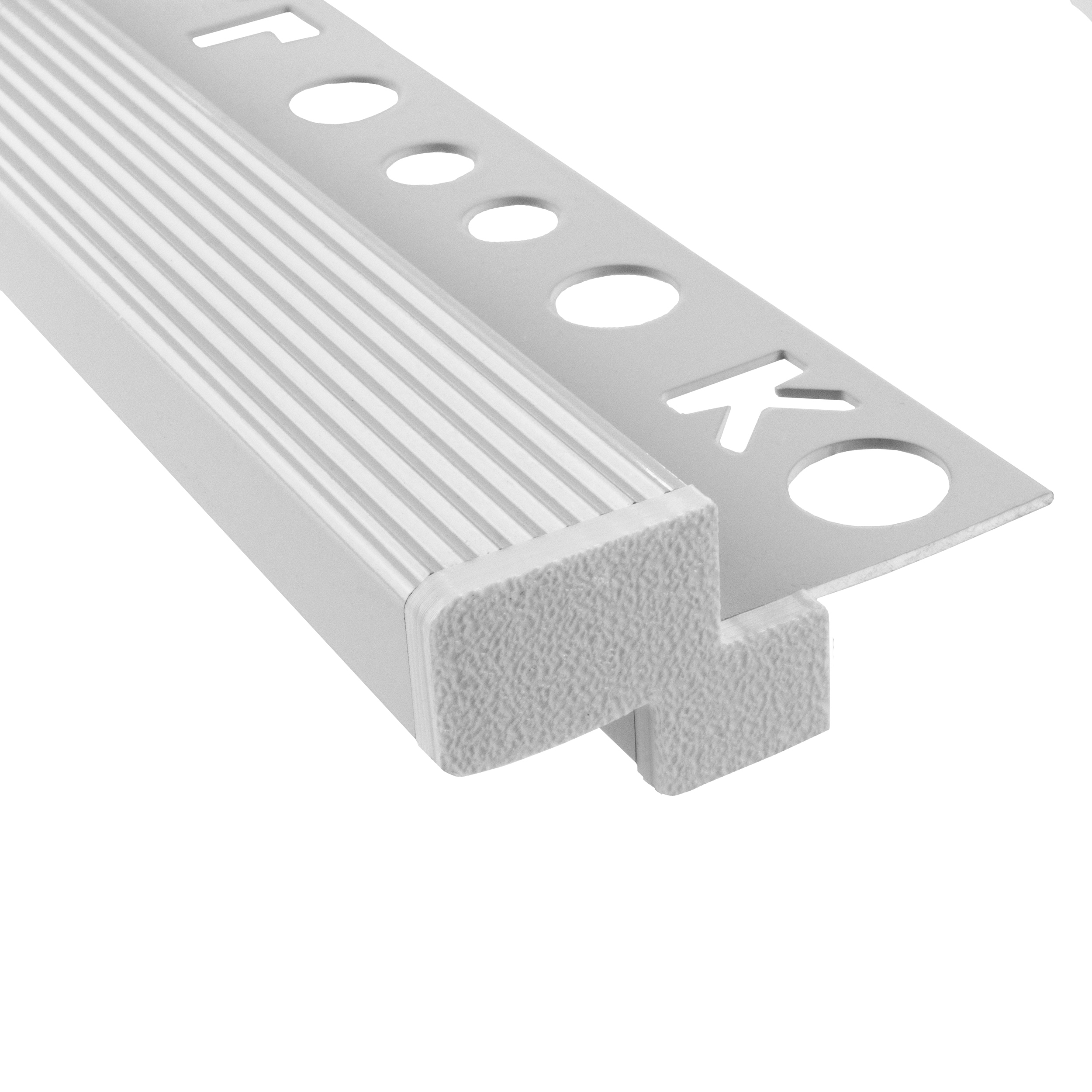 T-40 LED Alu Fliesenprofil Treppenprofil Stufen 10mm weiss Endkappe rechts T-40 LED Alu Fliesenprofil Treppenprofil 10mm weiss Endkappe rechts 1 Stück