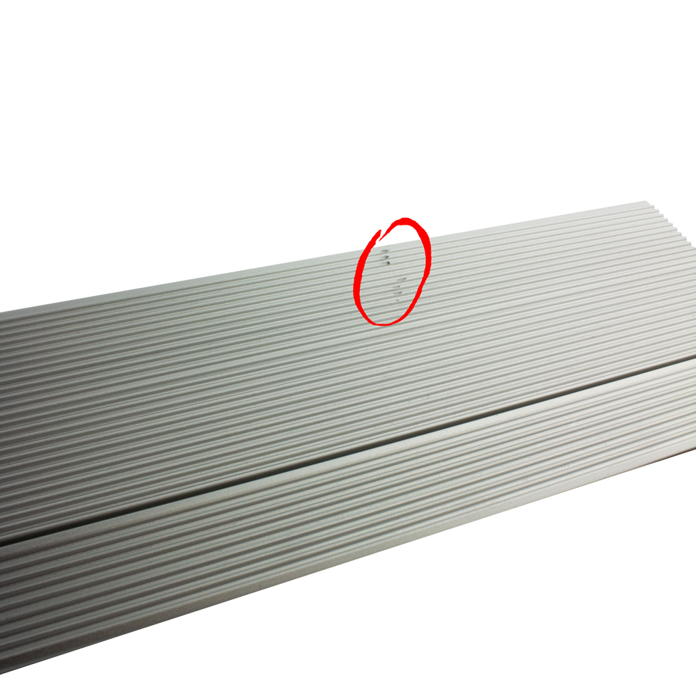 B-Ware S01 LED Aluprofil Treppenprofil 1m silber klar B-Ware S01 LED Aluprofil Treppenprofil 1m silber klar