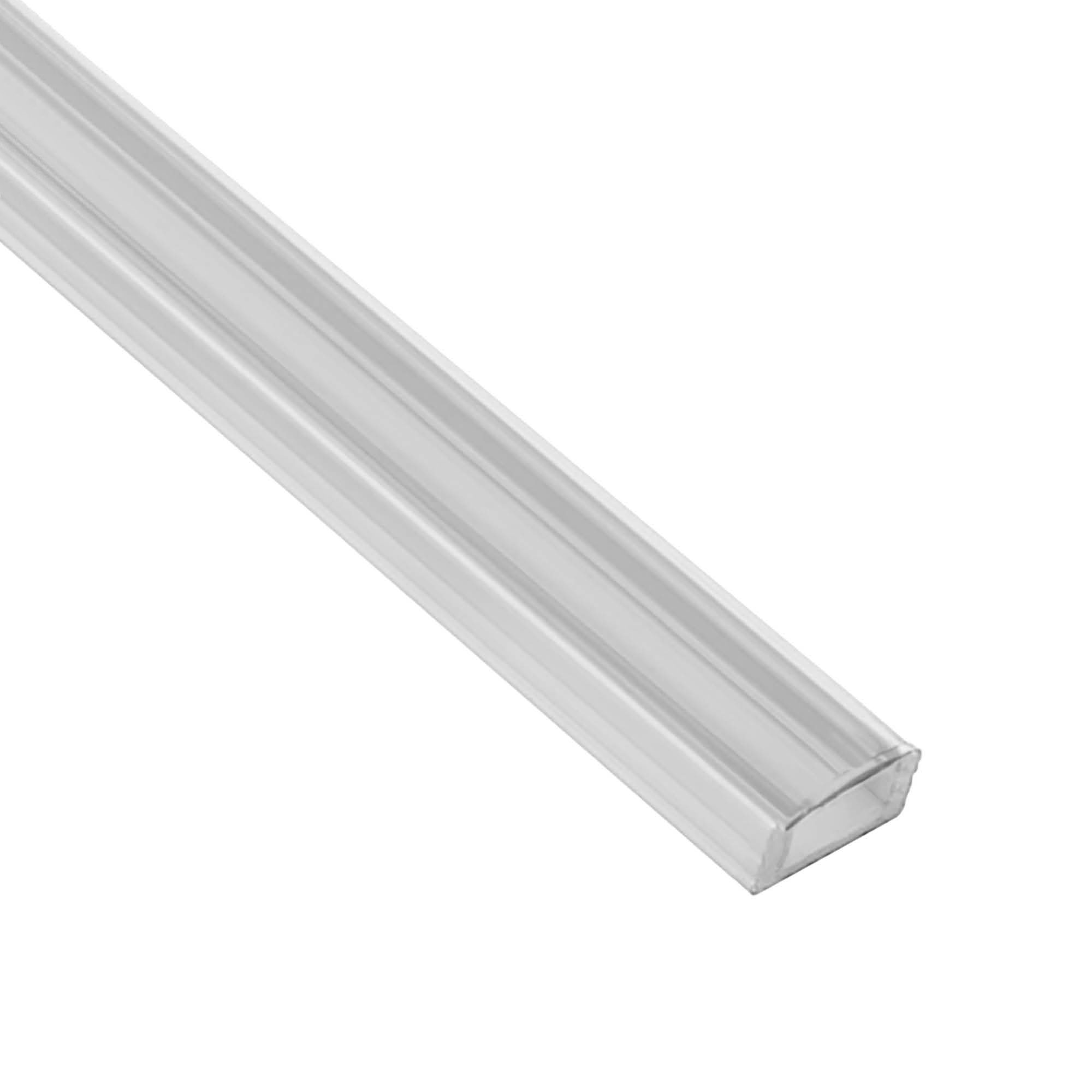 A17 LED Aluprofil Weiss 2m Abdeckung klar