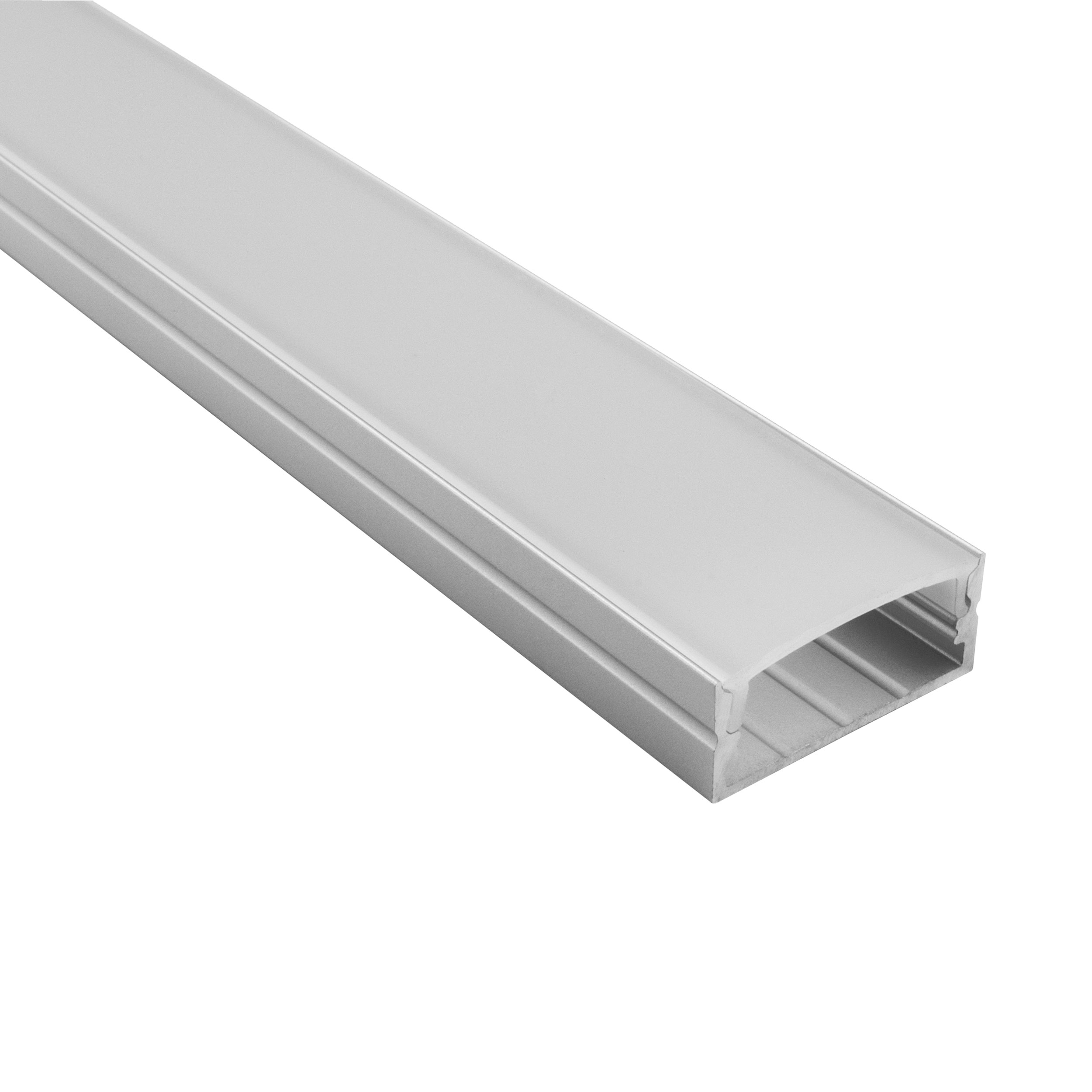 A23 LED Aluprofil Silber - 2m opal A23 LED Aluprofil Silber - 2m opal