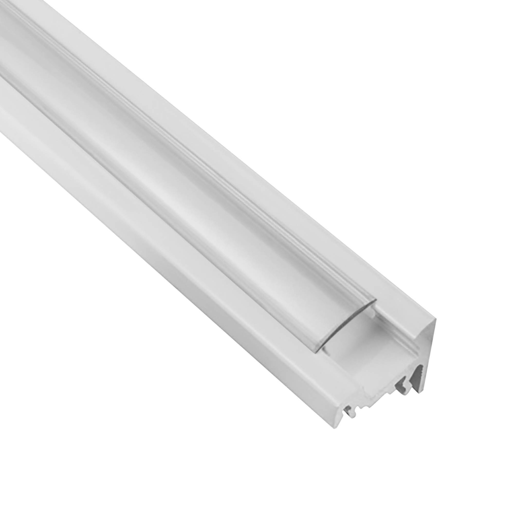 A20 LED Aluprofil Weiss Eckprofil 30° 1m klar A20 LED Aluprofil Weiss Eckprofil 30° 2m klar