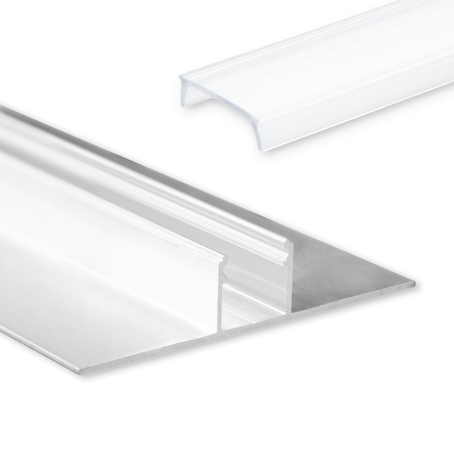 GX-TBP3 LED Profil Trockenbau 200 cm, LED Stripes max. 14mm, silber Abdeckung opal GX-TBP3 LED Profil Trockenbau 200 cm, LED Stripes max. 14mm, silber Abdeckung opal