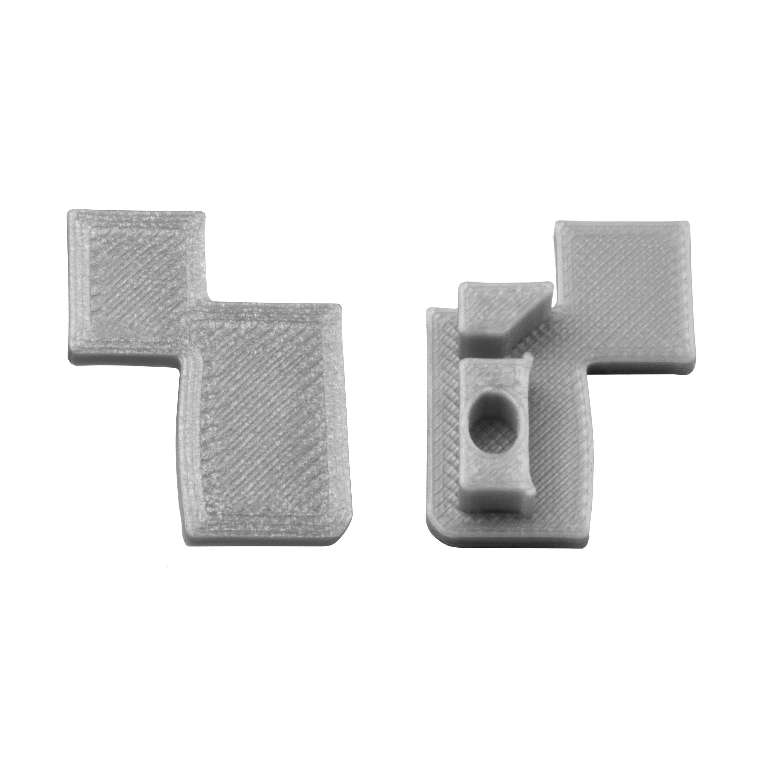 T-40 LED Alu Fliesenprofil Treppenprofil 10mm silber Endkappe links 1 Stück