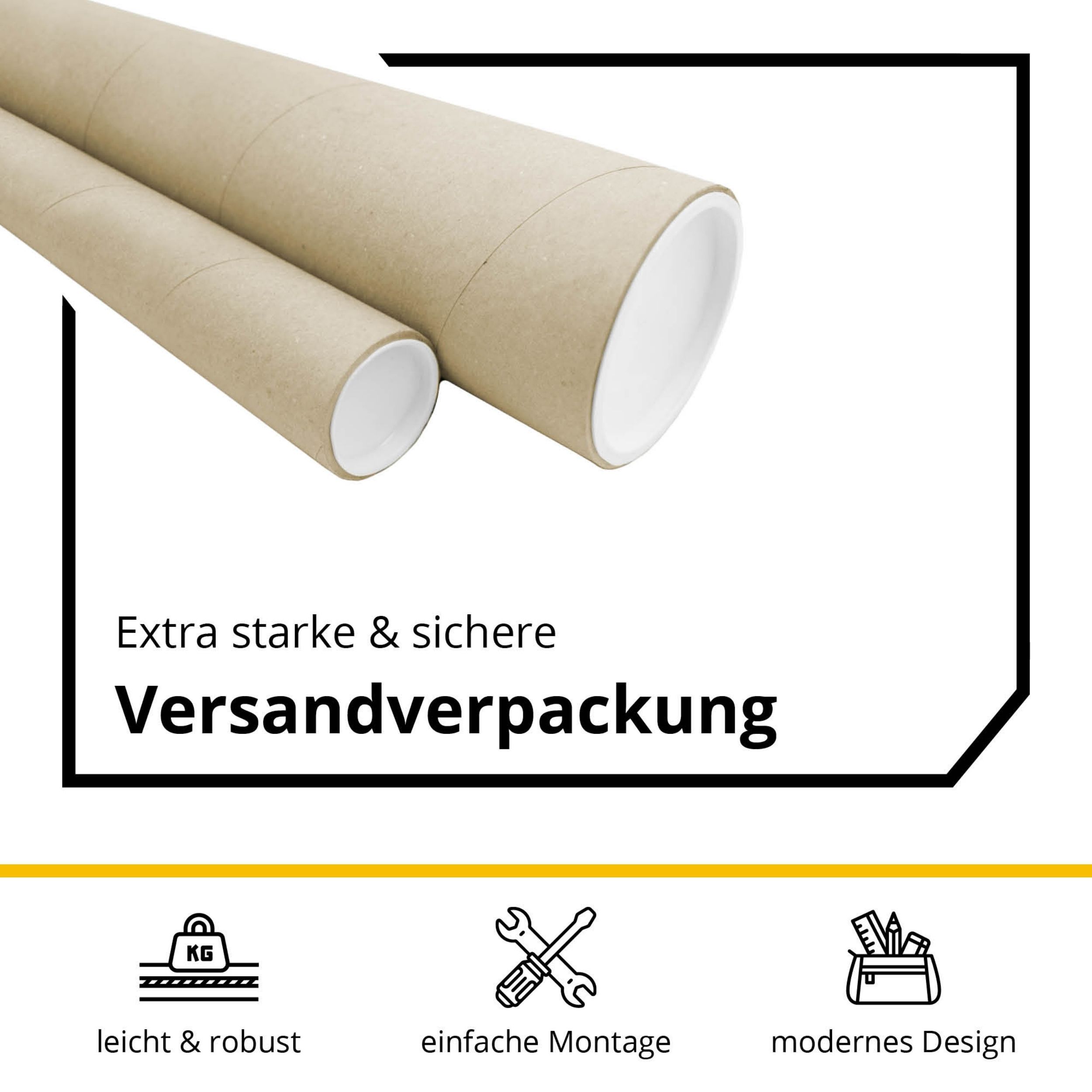 Slim-Line LED-Aluprofil U-Profil 2,7m Schwarz Abdeckung Opal