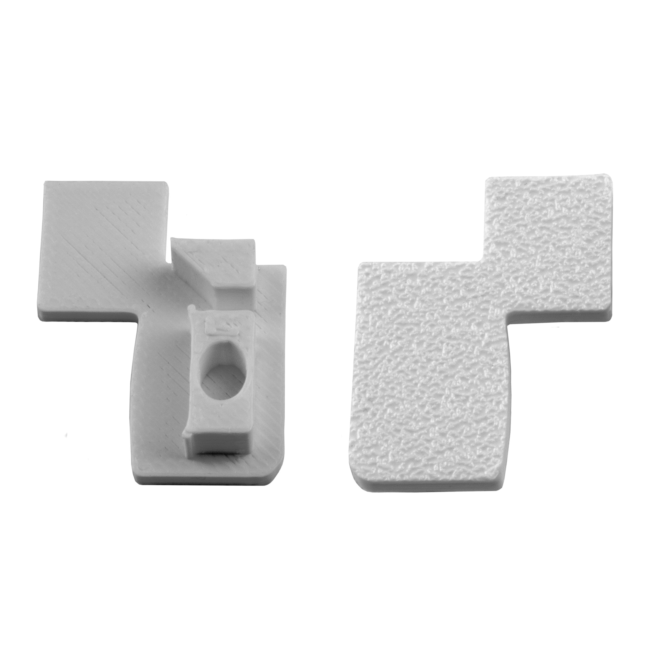 T-40 LED Alu Fliesenprofil Treppenprofil Stufen 12mm weiss